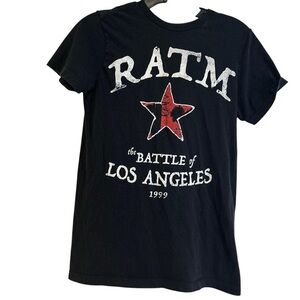 Vintage rage against the machine band tour tee